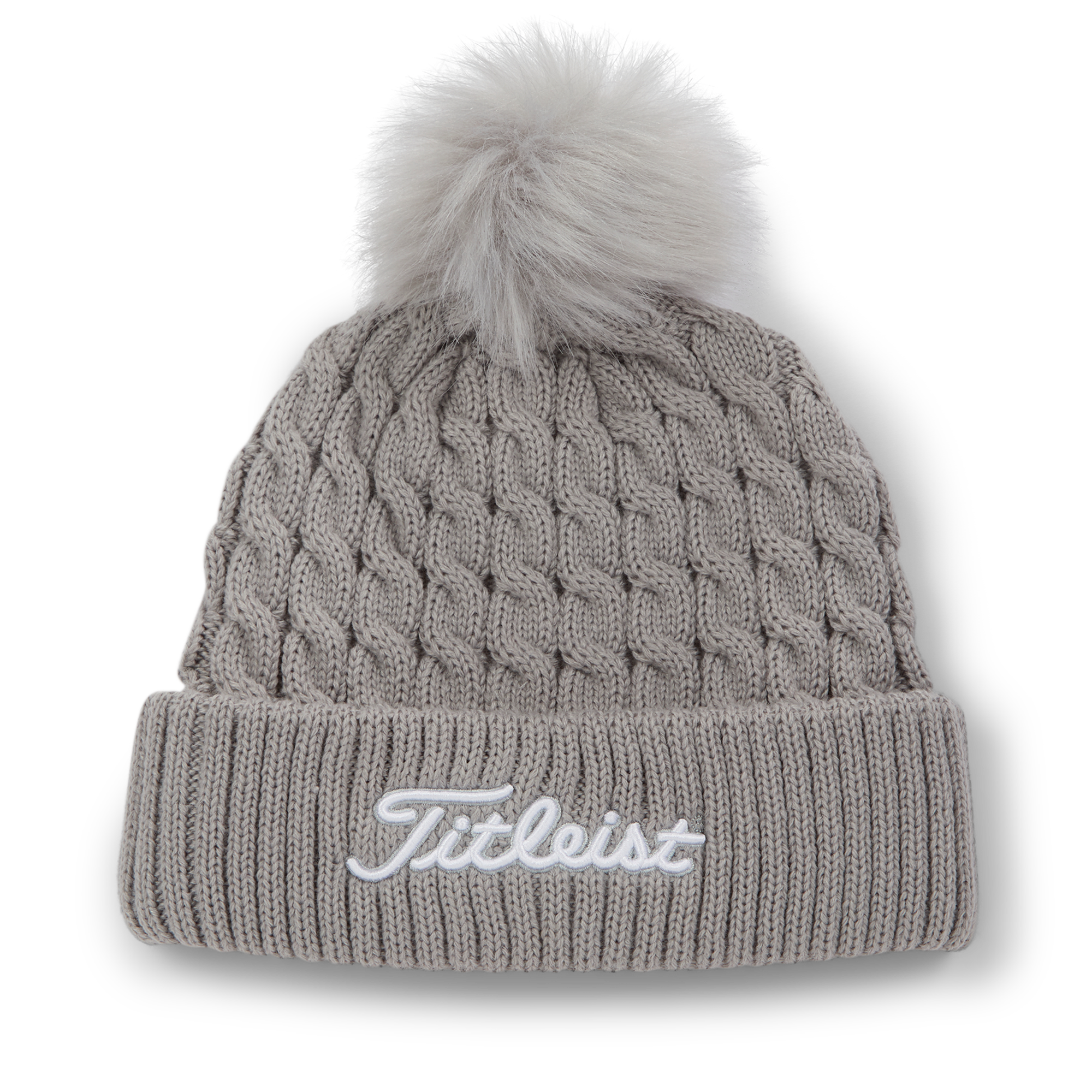Cable Knit Pom Pom